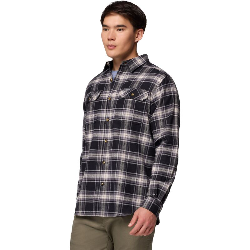 Columbia Flare Gun Stretch Flannel Men's Black Two Lane Tartan