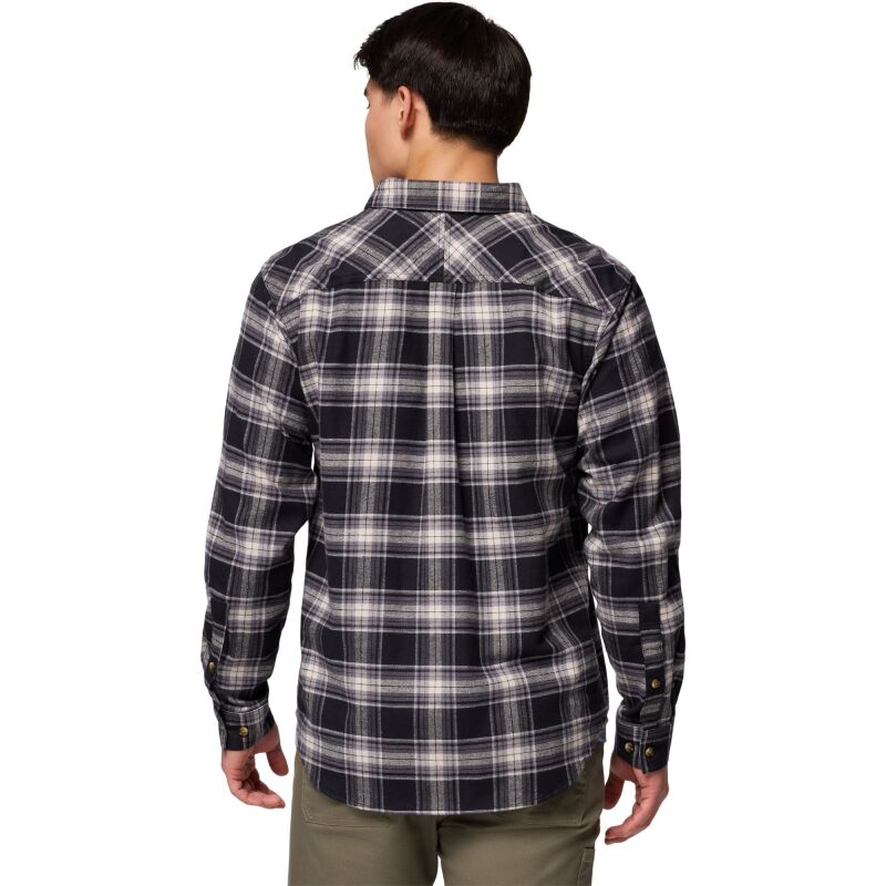 Columbia Flare Gun Stretch Flannel Men's Black Two Lane Tartan