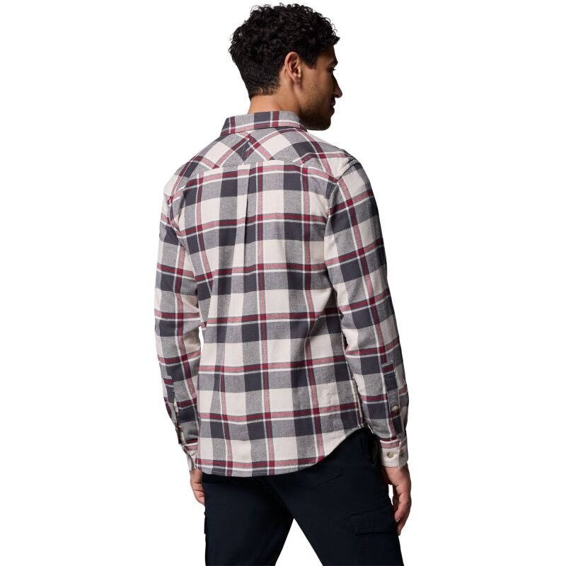 Columbia Flare Gun Stretch Flannel Men's Dark Stone Trails Edge Plaid