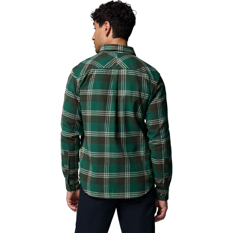 Columbia Flare Gun Stretch Flannel Men's Rain Forest Trails Edge Plaid