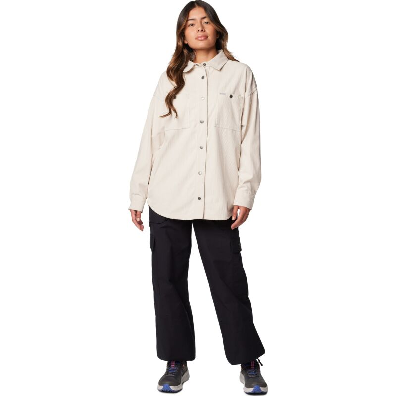 Columbia Blue Point Creek Corduroy Shirt Jacket Women's Dark Stone