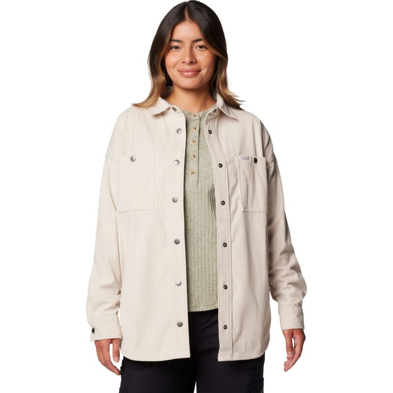 Columbia Blue Point Creek Corduroy Shirt Jacket Women's Dark Stone