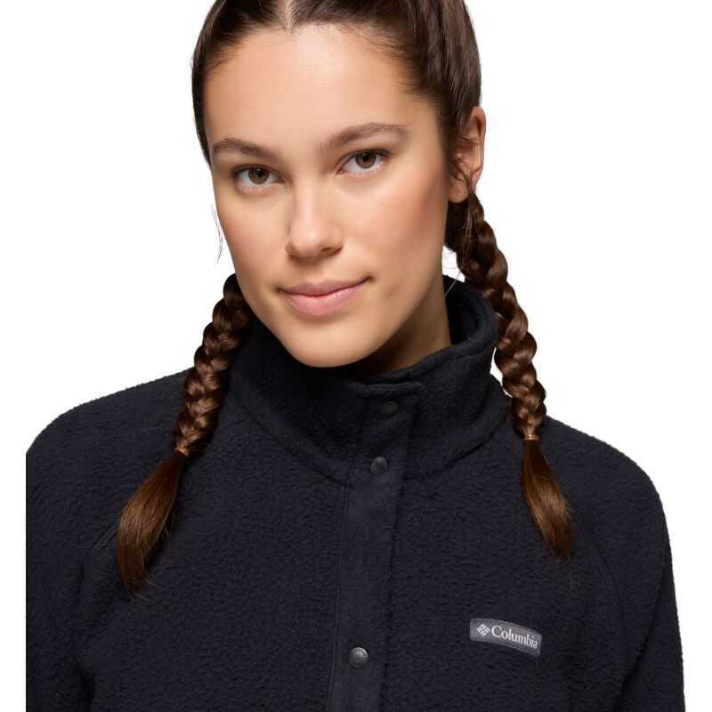 Columbia Jasper Ridge Pebbled Fleece Full Snap Women's Black