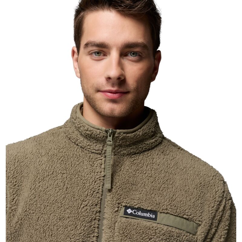 Columbia Rugged Ridge High Pile Full Zip Men's Stone Green