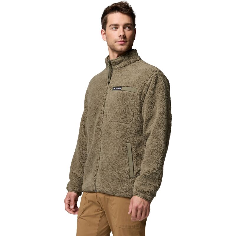 Columbia Rugged Ridge High Pile Full Zip Men's Stone Green
