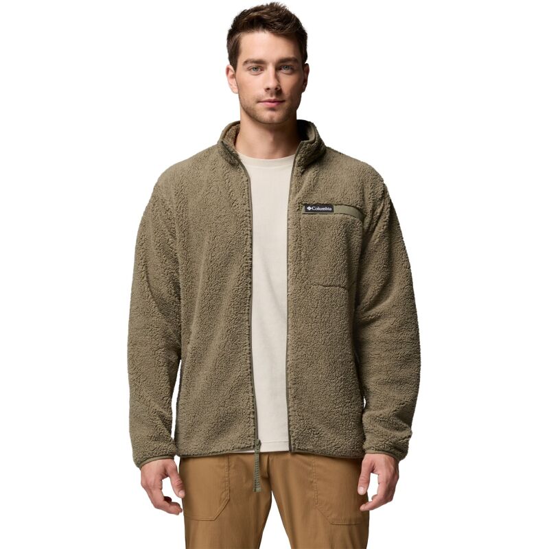 Columbia Rugged Ridge High Pile Full Zip Men's Stone Green