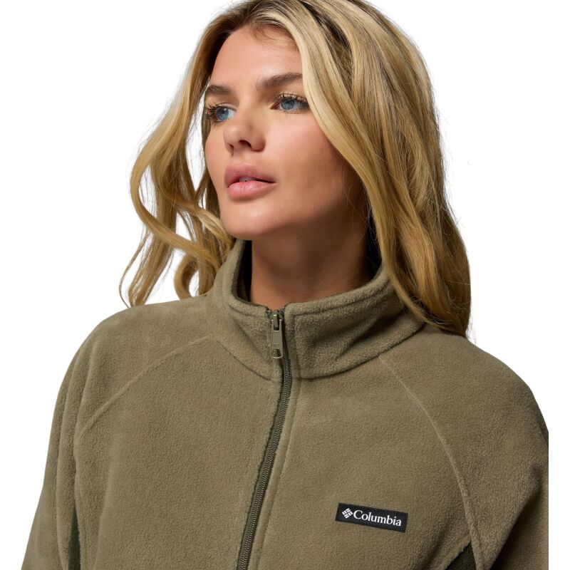 Columbia Benton Springs Relaxed Full Zip Women's Stone Green