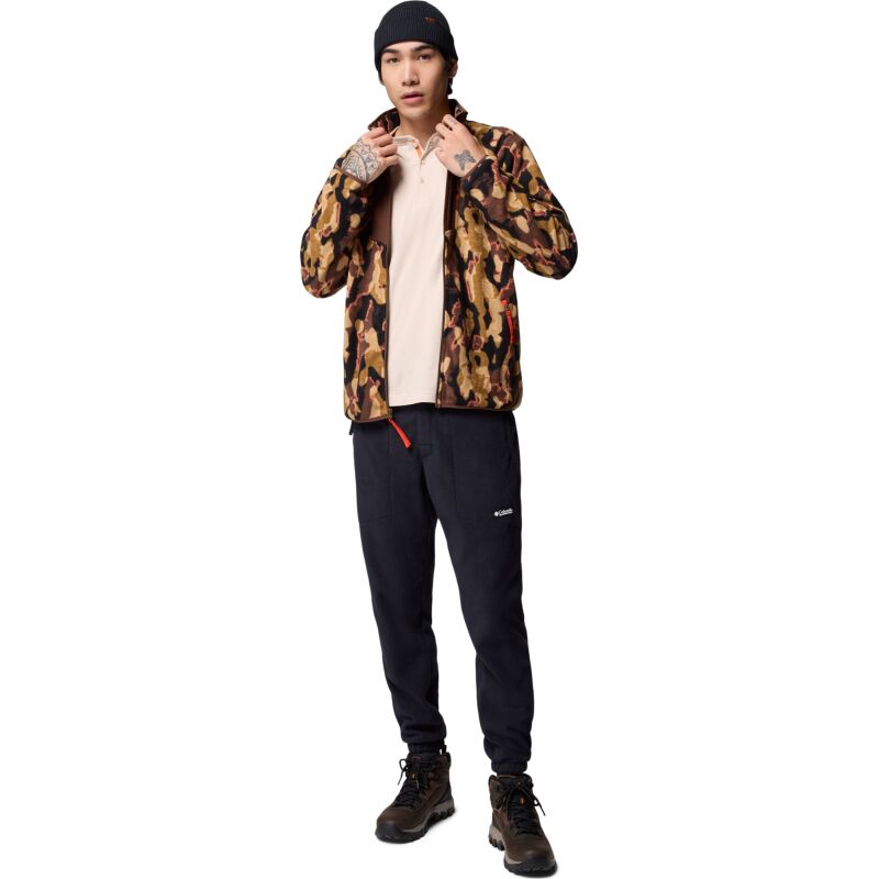 Columbia Sequoia Grove Printed Full Zip Men's Tobacco Treebark