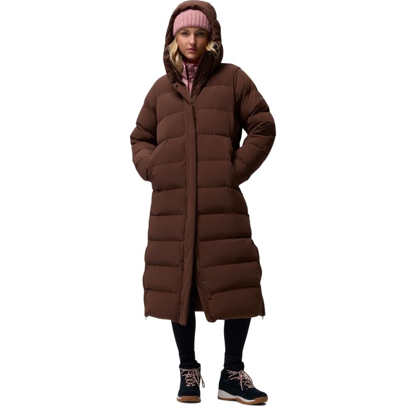 Columbia Amaze Puff Long Hooded Jacket Women's Tobacco