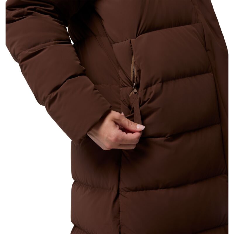Columbia Amaze Puff Long Hooded Jacket Women's Tobacco
