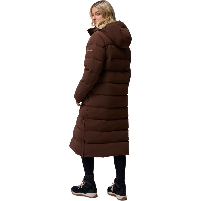 Columbia Amaze Puff Long Hooded Jacket Women's Tobacco