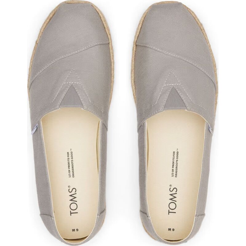 TOMS Recycled Cotton Men Alpargata Rope Grey