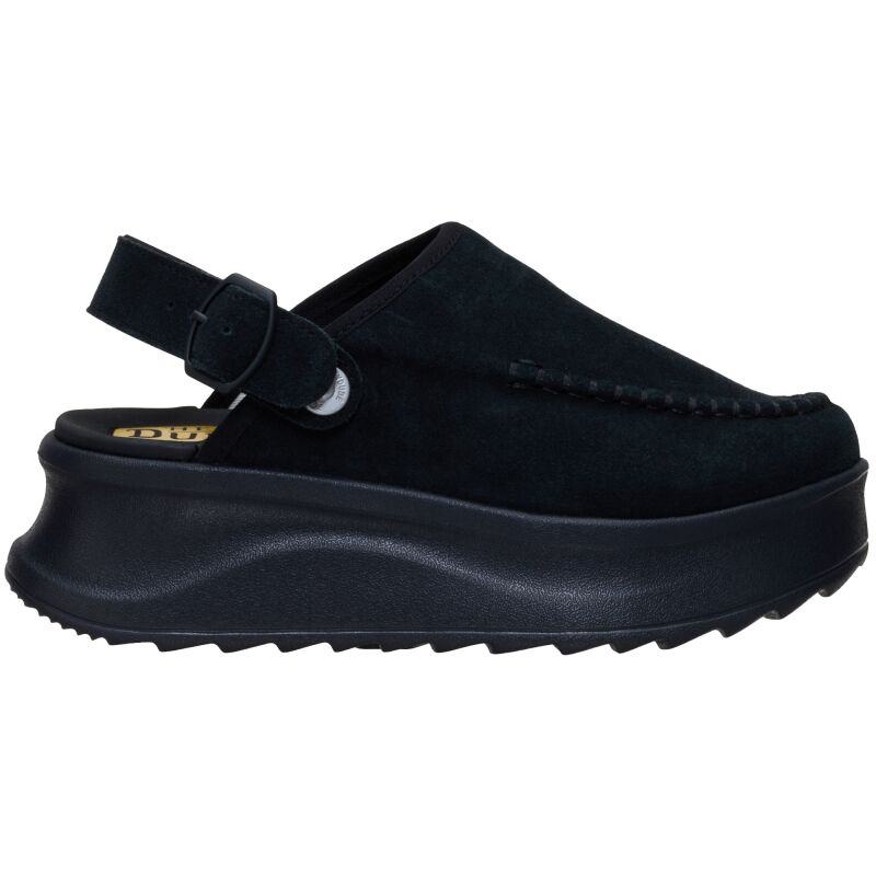 HEYDUDE Delray Clog Suede Women's Black