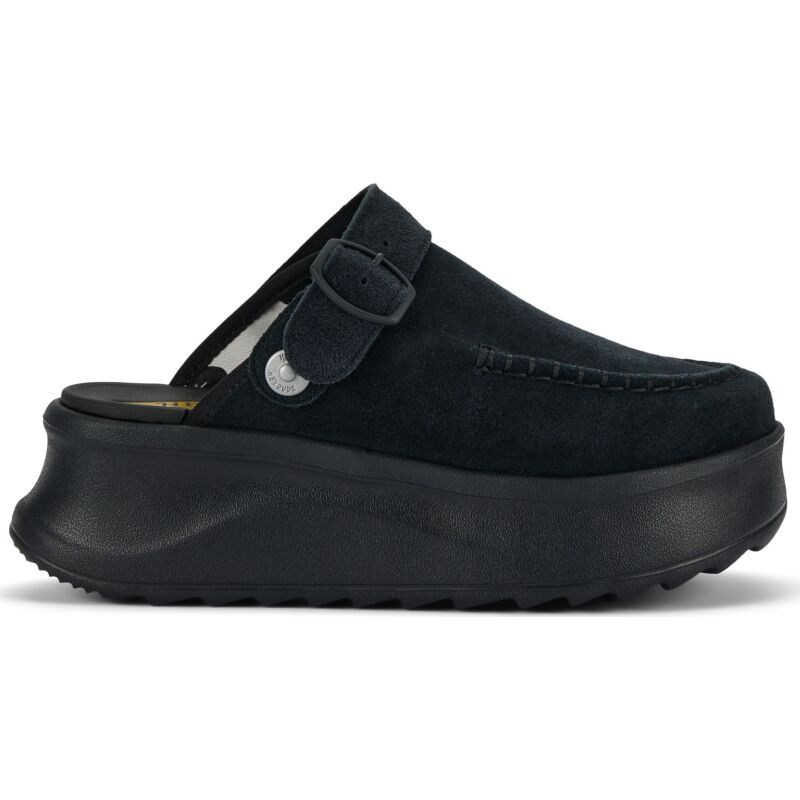 HEYDUDE Delray Clog Suede Women's Black
