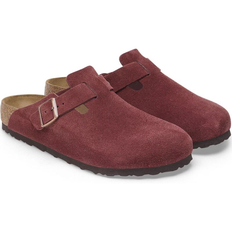 Birkenstock Boston Suede Leather Zinfandel