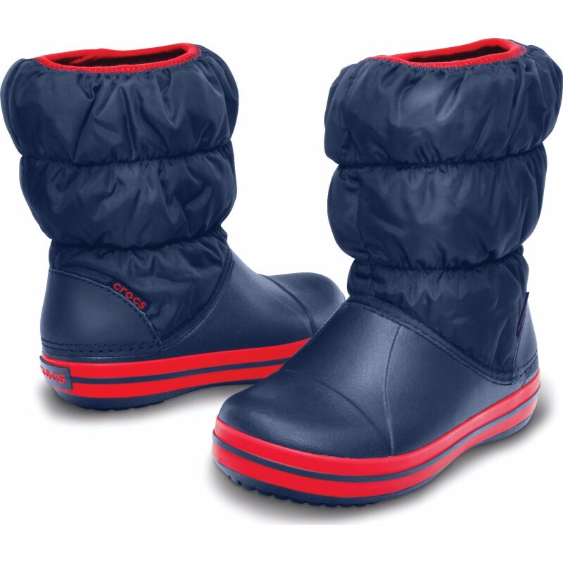Crocs™ Winter Puff Boot Kids' Темно-синий/Красный
