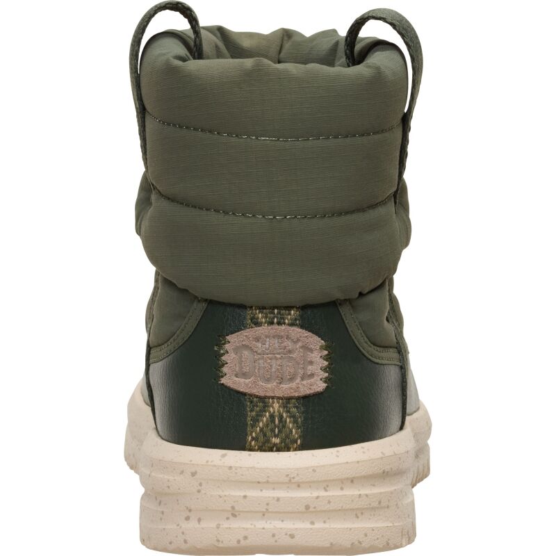 HEYDUDE Camden Cuff Nylon Quilt Women's Dark Olive