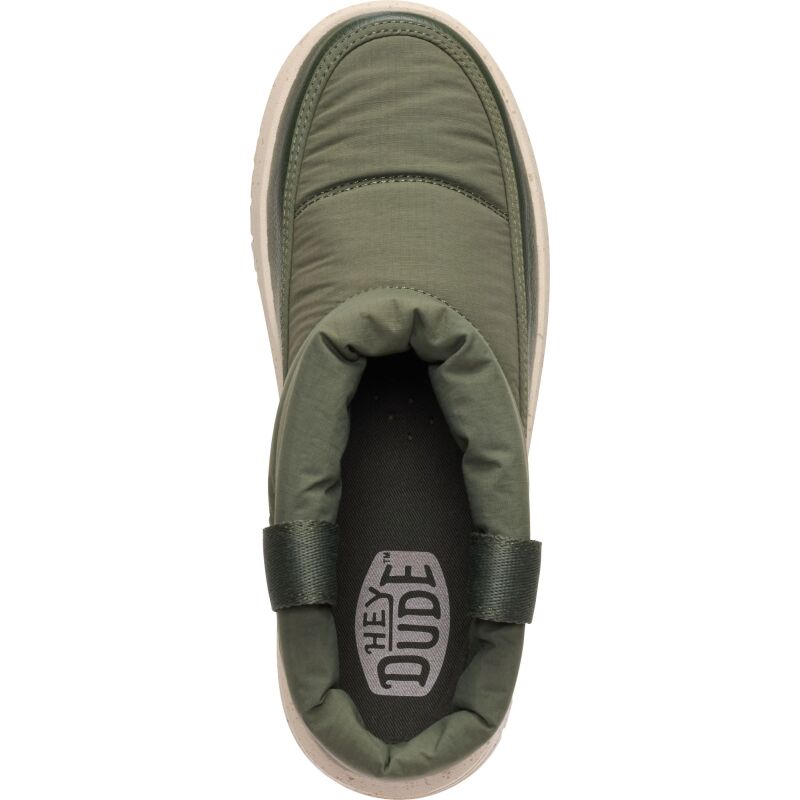 HEYDUDE Camden Cuff Nylon Quilt Women's Dark Olive