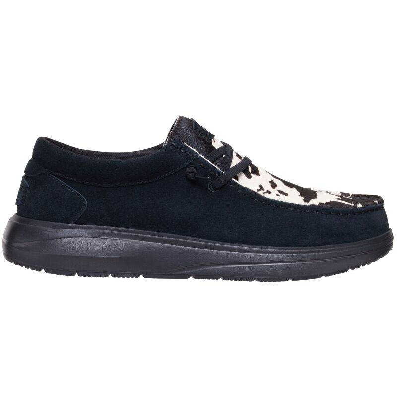 HEYDUDE Wally COMF Cow Men's Black/Cow