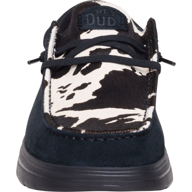 HEYDUDE Wally COMF Cow Men's Black/Cow
