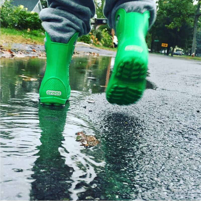 Crocs™ Kids' Handle It Rain Boot Grass Green