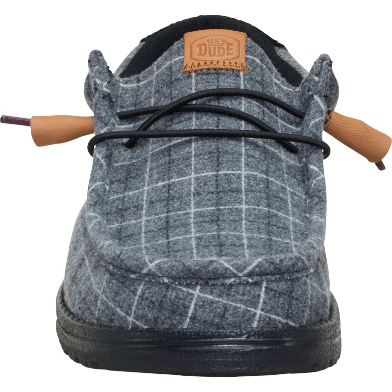 HEYDUDE Wally Plaid Corduroy Men's Black/Multi