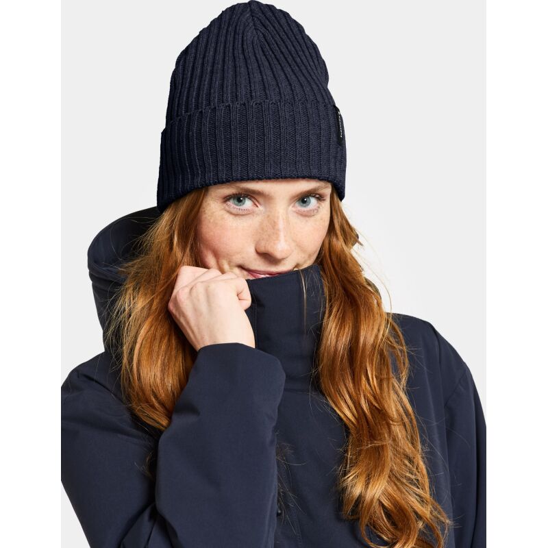 Didriksons Laken Beanie 3 Dark Night Blue