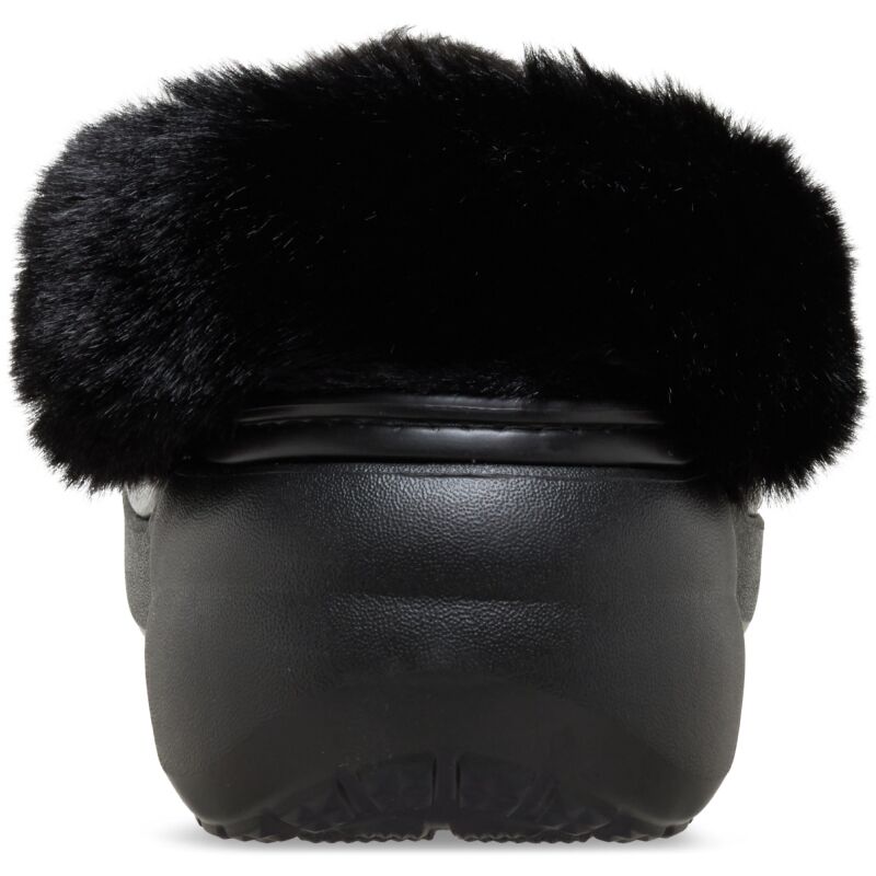 Crocs™ Classic Platform Fuzz Lined Clog Black