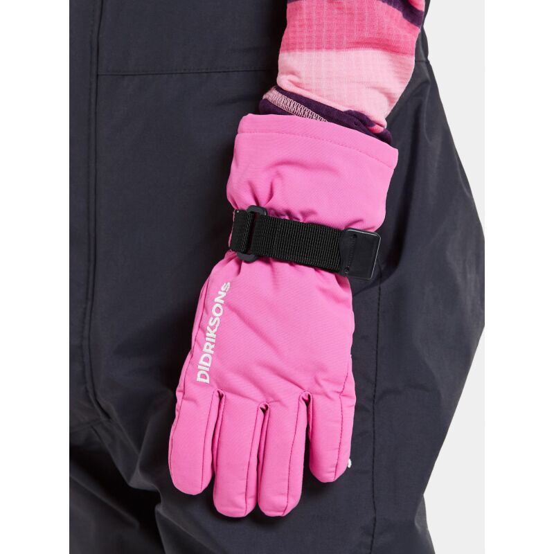 Didriksons Biggles Kid's Gloves 3 Sweet pink