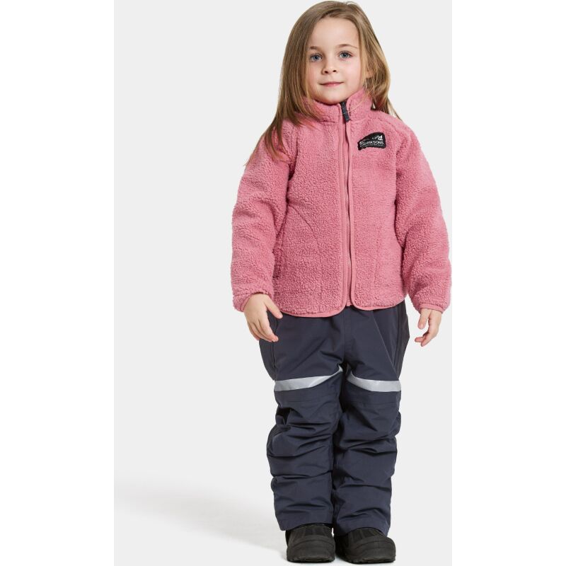Didriksons Gibbs Kids' Full-Zip 2 Heather Pink