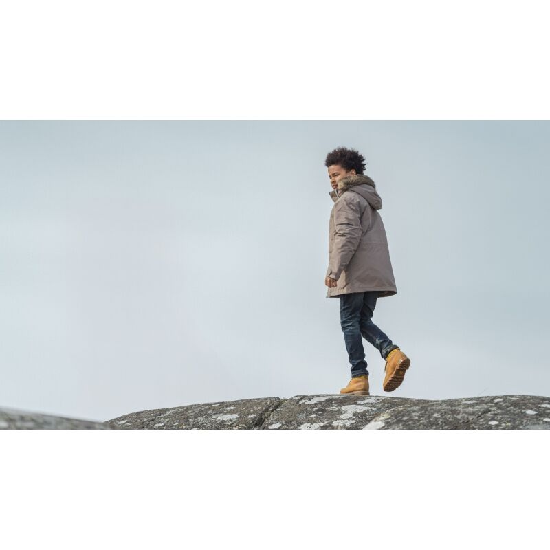 Didriksons Sylvin Kid's Parka Ash Brown
