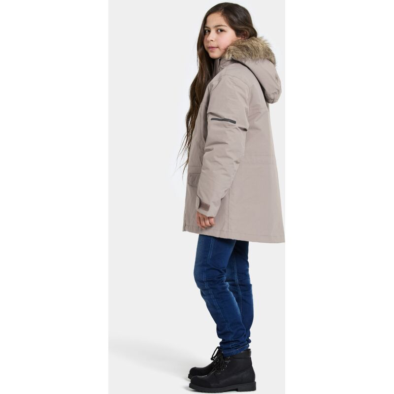 Didriksons Sylvin Kid's Parka Ash Brown