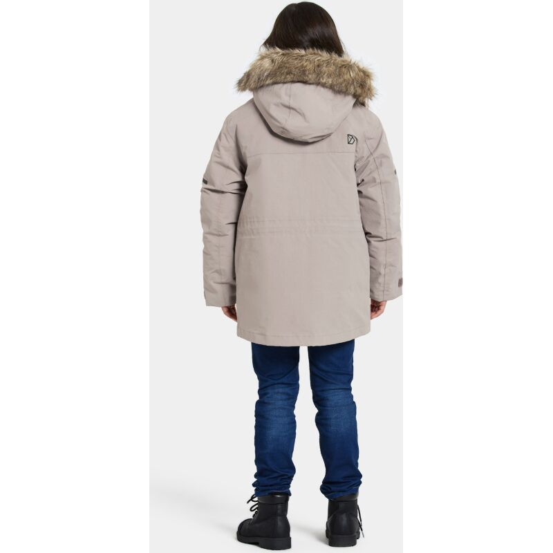 Didriksons Sylvin Kid's Parka Ash Brown