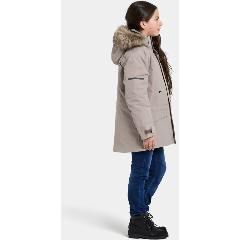 Didriksons Sylvin Kid's Parka Ash Brown