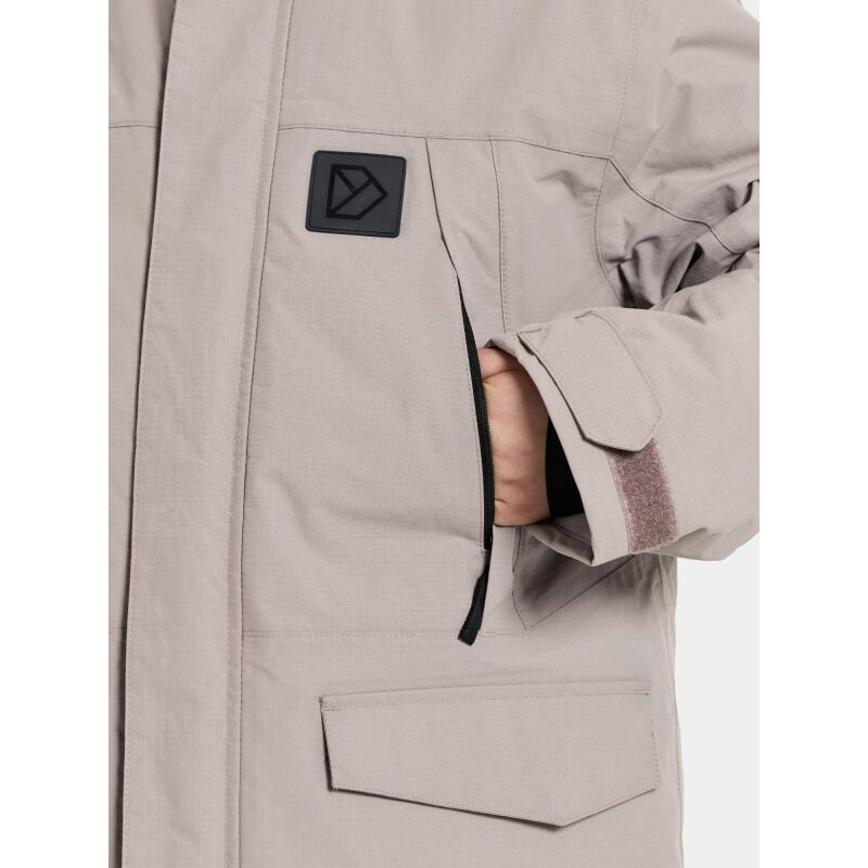 Didriksons Sylvin Kid's Parka Ash Brown