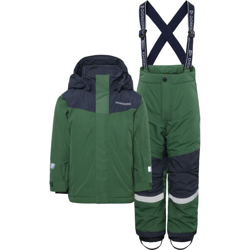 Didriksons Skare Kid'S Set Pine Green