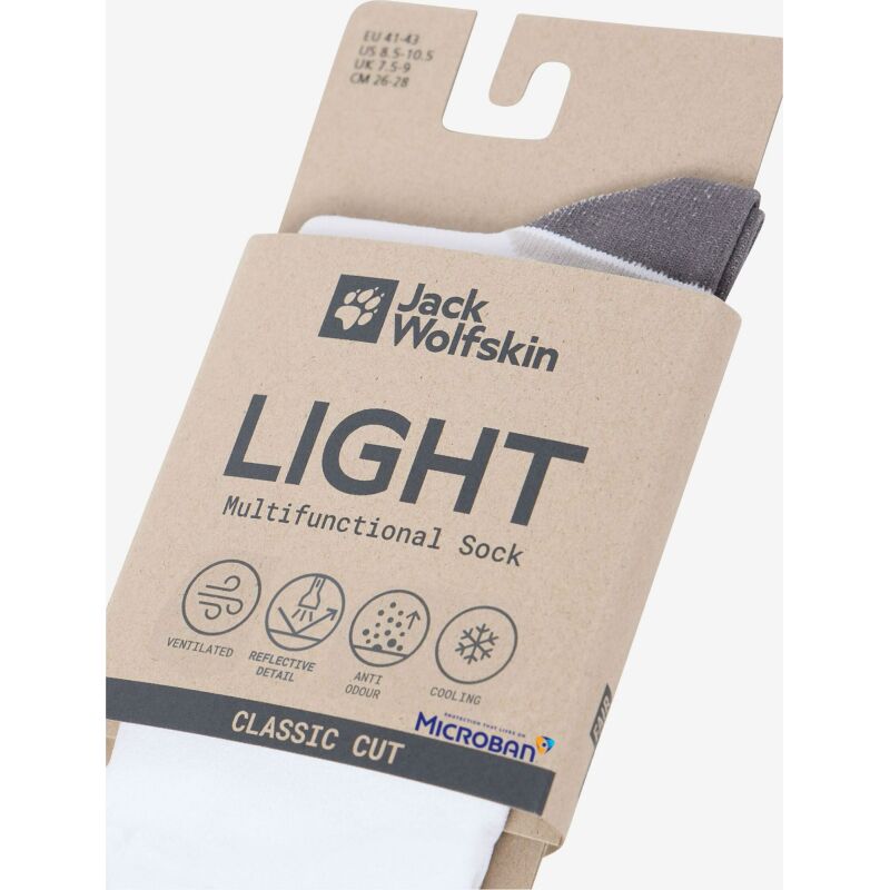 Jack Wolfskin Prelight Sock Classic Cut White