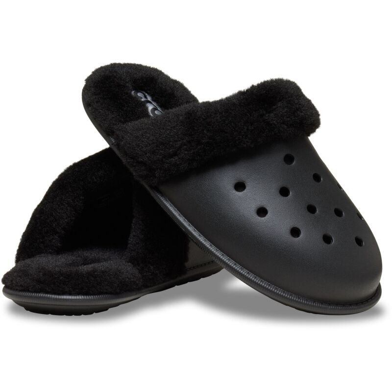 Crocs™ Classic Fuzz Scuff Black