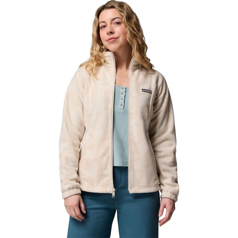 Columbia Benton Springs Printed Full Zip Women's Dark Stone Flowfalls