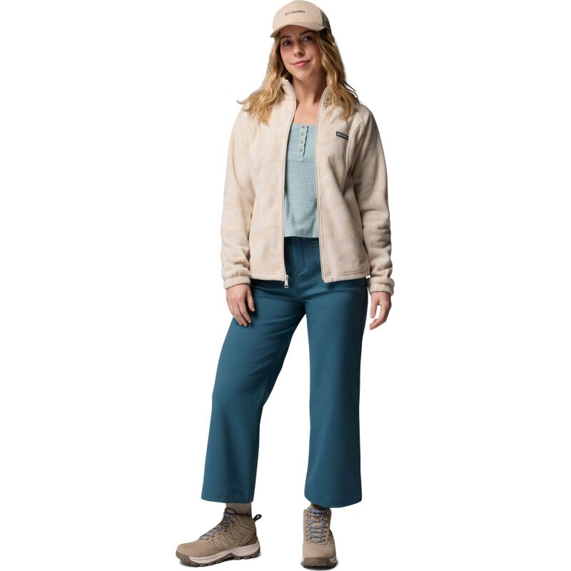 Columbia Benton Springs Printed Full Zip Women's Dark Stone Flowfalls