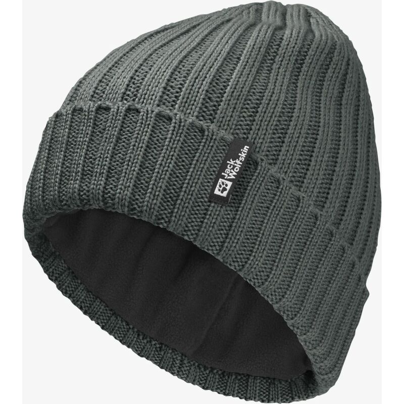 Jack Wolfskin Rib Knit Beanie Slate Green