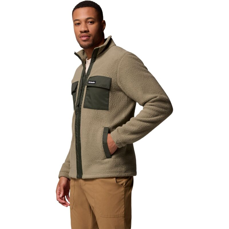 Columbia Juniper Peak Full Zip Fleece Men's Stone Green, Greenscape