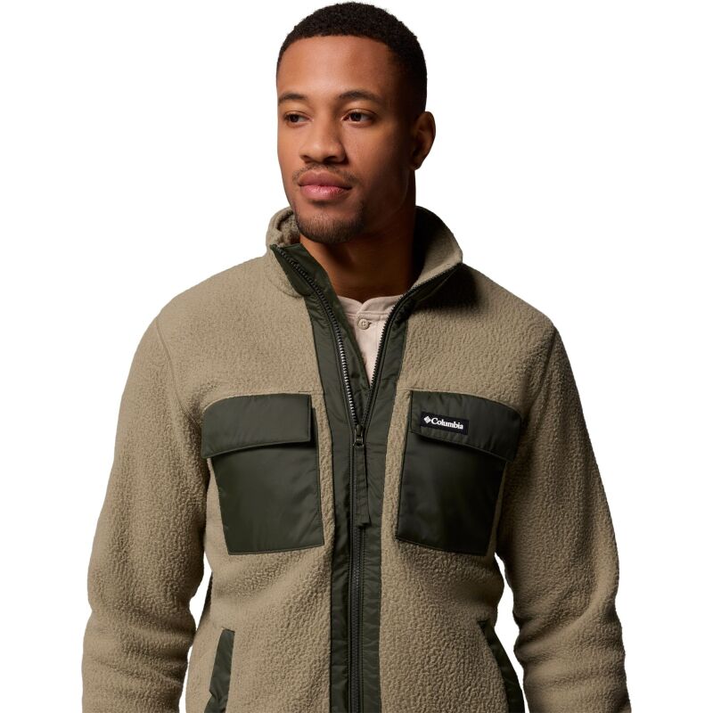 Columbia Juniper Peak Full Zip Fleece Men's Stone Green, Greenscape