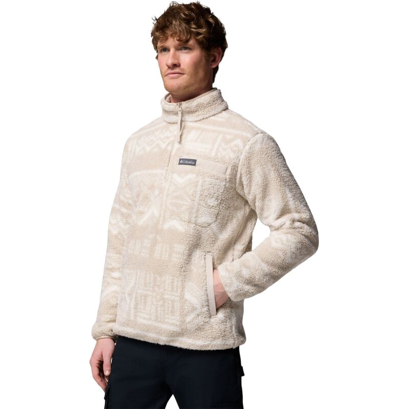 Columbia Rugged Ridge High Pile Half Zip Men's Dark Stone Deschutes Days