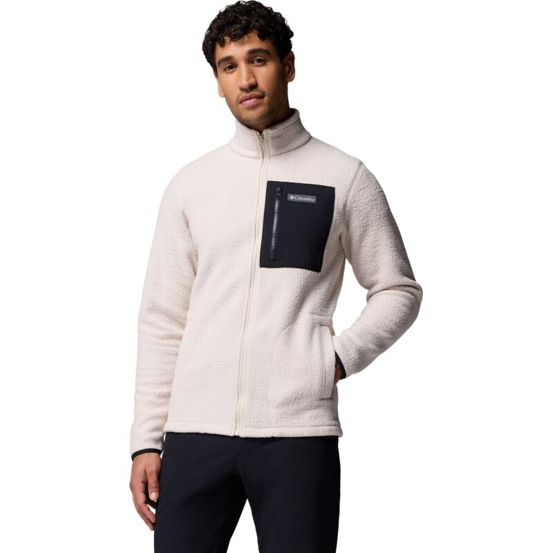 Columbia Jasper Ridge Pebbled Full Zip Fleece Men's Dark Stone, Black