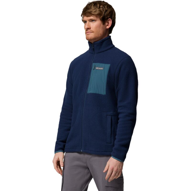 Columbia Jasper Ridge Pebbled Full Zip Fleece Men's Collegiate Navy, Everblue