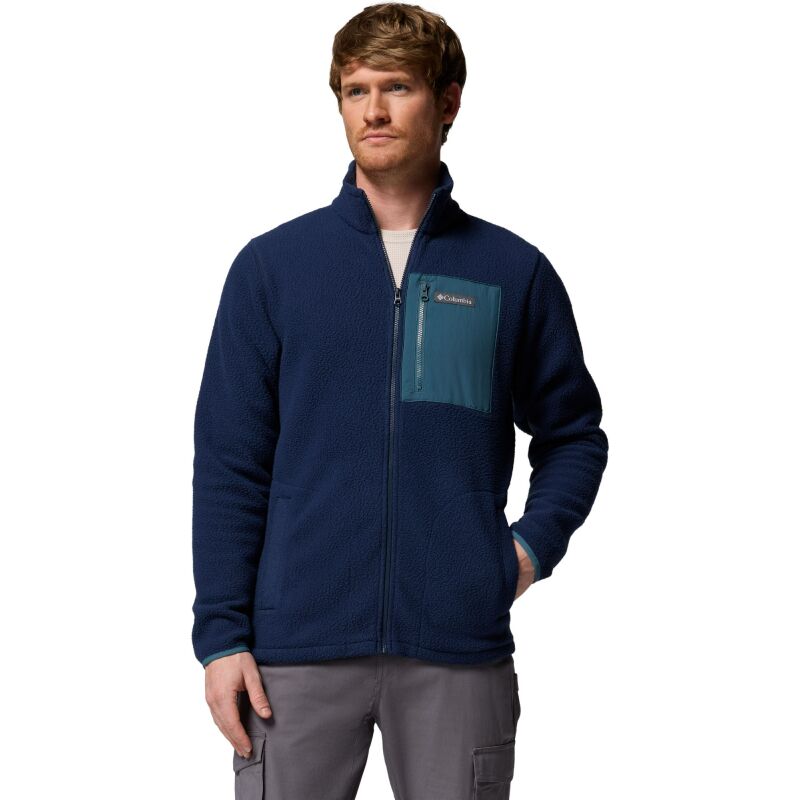 Columbia Jasper Ridge Pebbled Full Zip Fleece Men's Collegiate Navy, Everblue