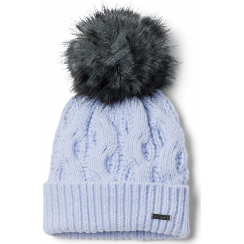 Columbia Boundless Days Cable Knit Pom Beanie Snowdrift
