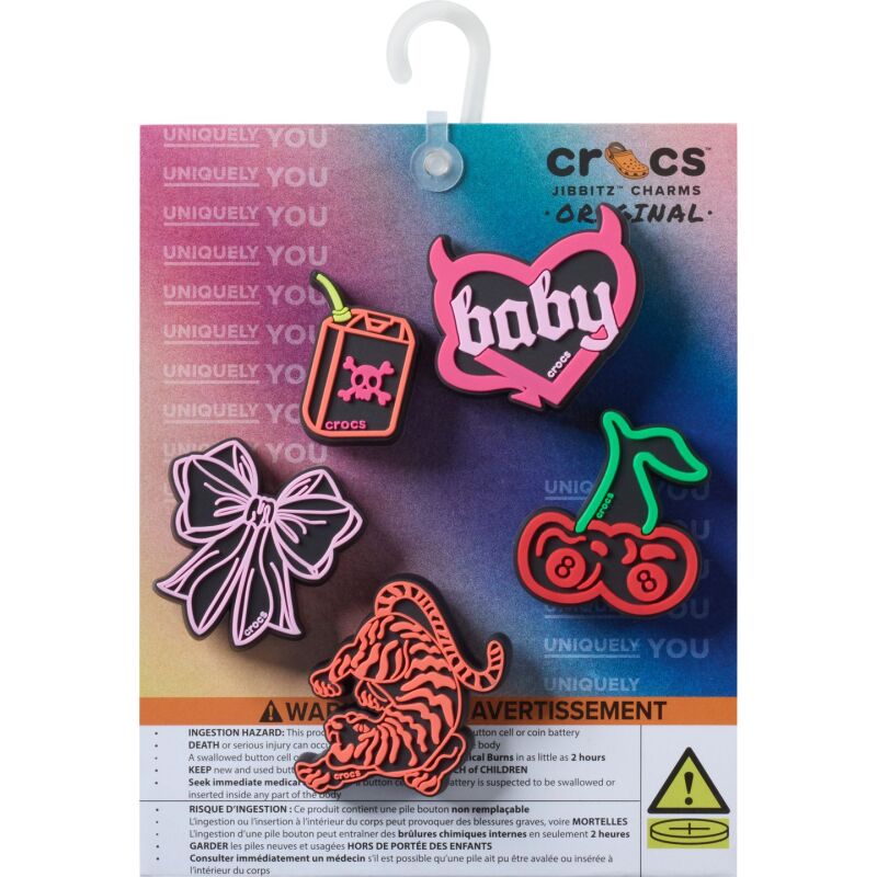 Crocs™ Jibbitz Lights Up Neon Sign 5 Pack 