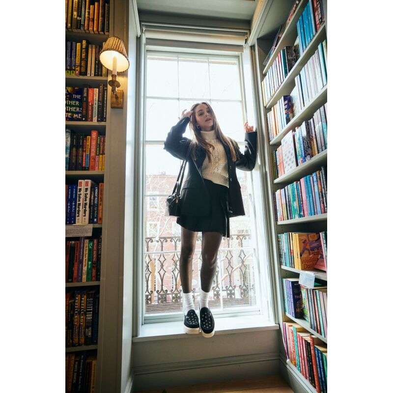 HEYDUDE Austin Lift Suede Stud Women's Black